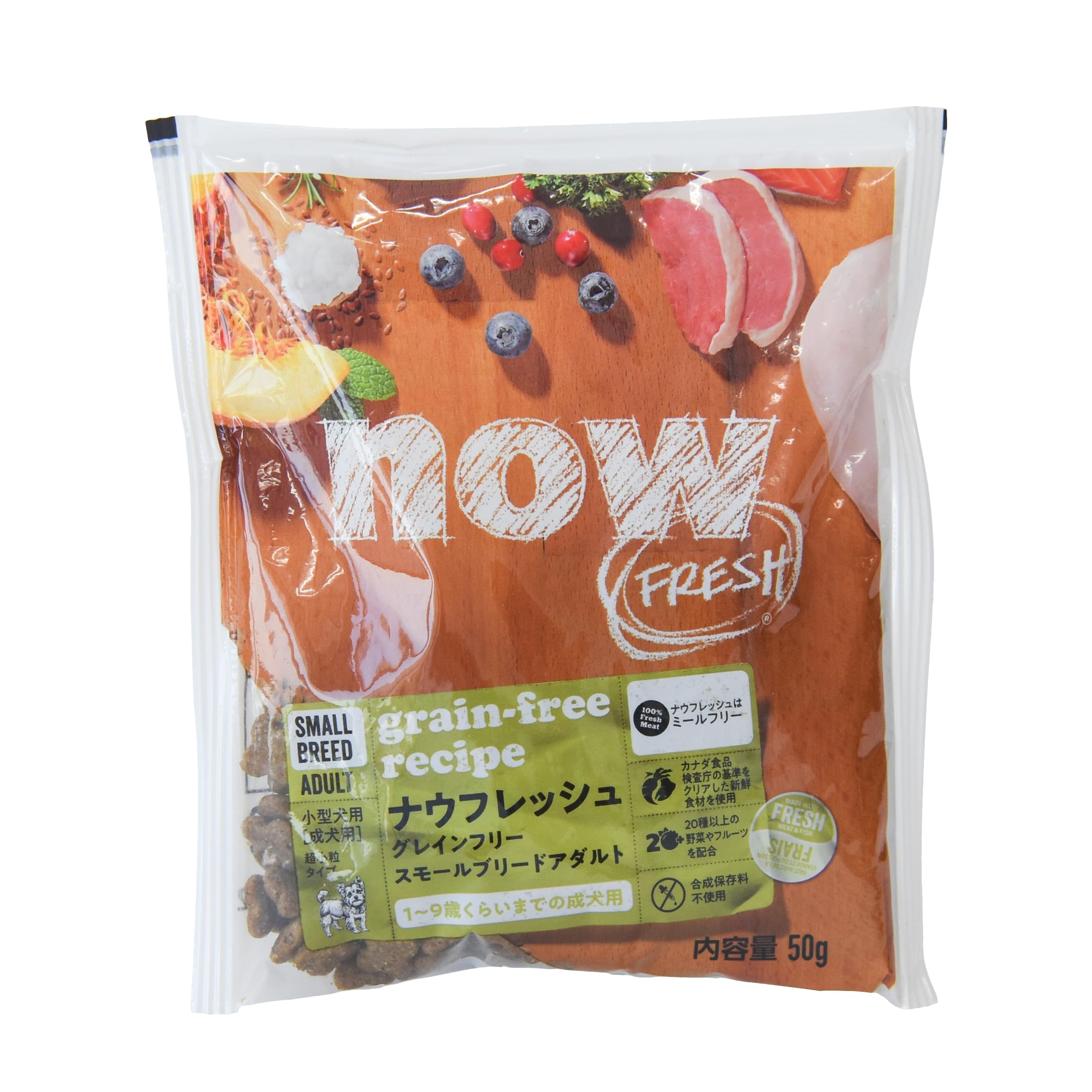 ナウフレッシュ 成犬 超小粒 ターキー＆サーモン＆ダック 350g×12袋 Amazon.co.jp: 【お試し】 ナウフレッシュ 超小粒 小型犬 成犬用 50g